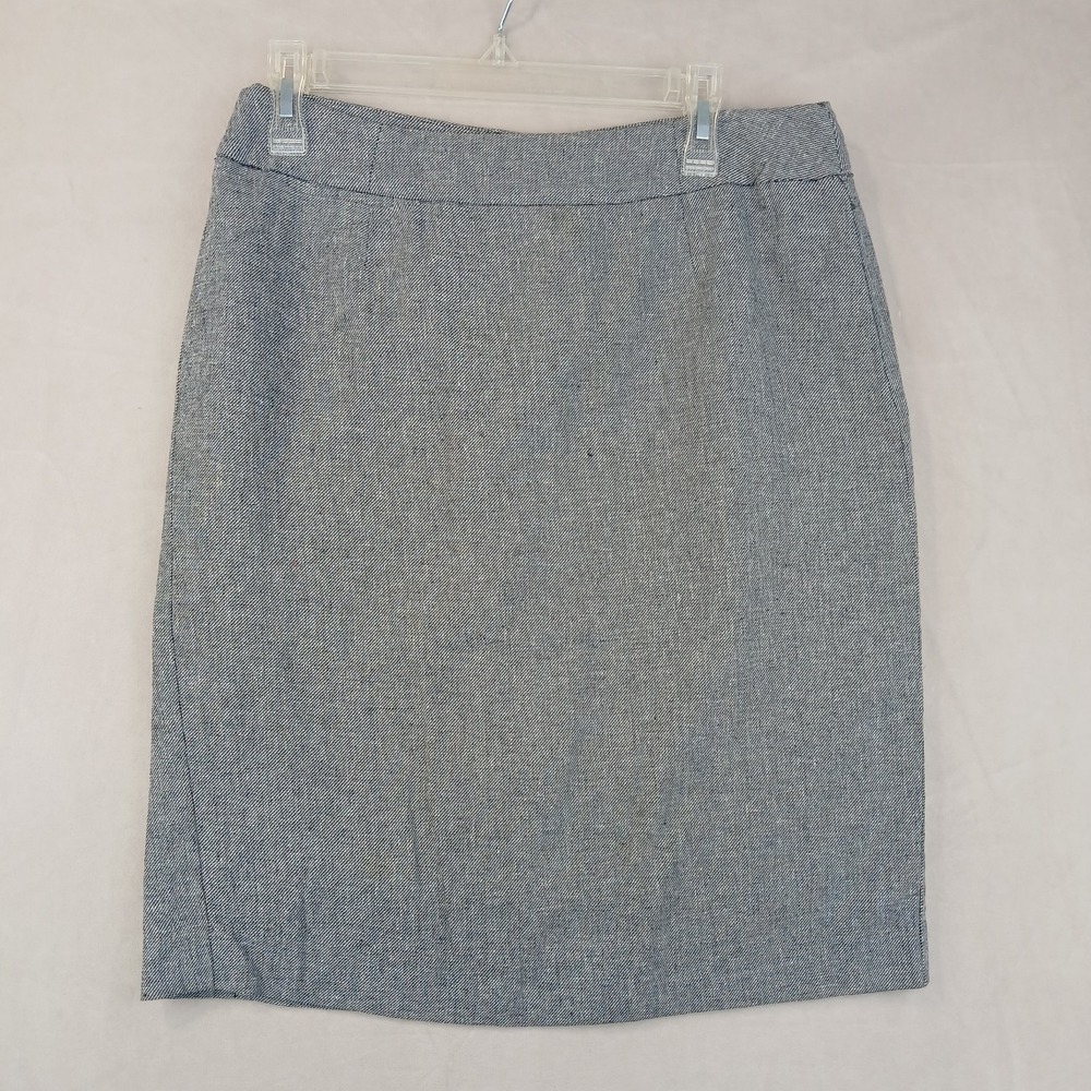 Calvin Klein‎ 12 30x23 Womens Skirt Vented Grey Zipper Lined